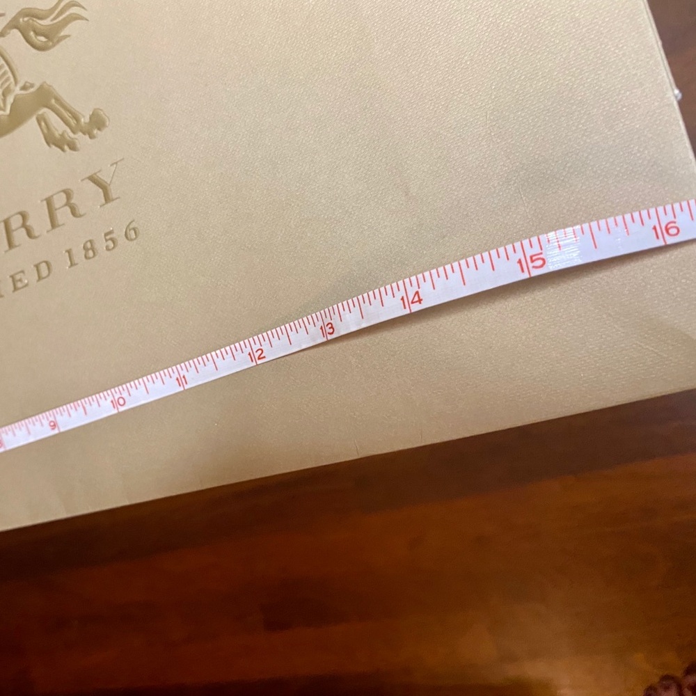 BURBERRY Gold Embossed Gift Bag - Picture 10 of 13